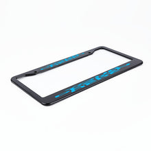 Cargar imagen en el visor de la galería, Marco de Matrícula Bicolor de Aluminio con Impresión UV de Diseño Personalizado con Tus Fotos o Textos