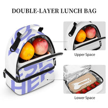 Cargar imagen en el visor de la galería, Bolsa de Comida de Doble Capa de Bandolera / Bolsa de Almuerzo de Hombro XB0602047 Personalizada de Una Imagen con Foto Logo Patrón Texto