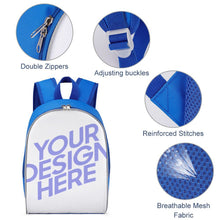 Cargar imagen en el visor de la galería, Mochila Ordenador Portatil / Mochila de 13 Pulgadas para Infantiles Adultos Ninos Estudiantes Trabajo XB0604114 Personalizada Impresion Completa con Foto Logo Patrón Texto