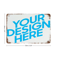 Cargar imagen en el visor de la galería, GY0903089 Pintura Colgante de Metal Horizontal (con Óxido) con Impresión UV de Diseño Personalizado con Tus Fotos o Textos