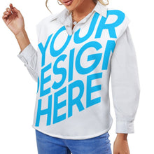 Cargar imagen en el visor de la galería, Chaleco / Suéter / Jersey de punto sin mangas cuello en V moderno para mujer MY06 Personalizado con Impresión Completa de múltiples imágenes con Foto Logo Patrón Texto