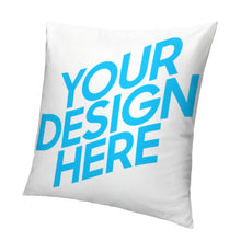 Cargar imagen en el visor de la galería, Funda de Cojín con Cremallera de Terciopelo con Diseño Personalizado de Tus Textos o Imágenes