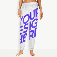 Cargar imagen en el visor de la galería, Pantalón de pijama de mujer EP en calidad soft personalizado con patrón foto texto (impresión de imagen única)