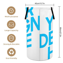 Cargar imagen en el visor de la galería, Cesta de lavandería plegable de gran capacidad personalizado con patrón foto texto