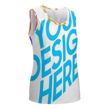 Cargar imagen en el visor de la galería, Camiseta sin mangas Chaleco con Cuello Redondo YB Personalizada con impresión completa de múltiples imágenes con Foto Logo Patrón Texto