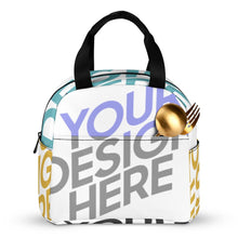 Cargar imagen en el visor de la galería, Bolsa de Almuerzo / Lonchera Térmica con Bolsillo Grande de Comida para Oficina Escuela para Mujer Hombre Niños XB0602049 Personalizada Impresion Completa de Múltiples Imágenes con Foto Logo Patrón Texto