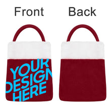 Cargar imagen en el visor de la galería, Bolsa de Regalo de Navidad de Poliéster con Diseño Personalizado de Tu Foto o Padrón