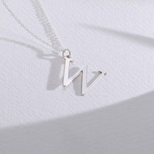 Cargar imagen en el visor de la galería, Collar con letras individual ajustable en plata de ley 925 chapado de oro rosa de 18K para mujer hombre X0054 Personalizado con texto nombre