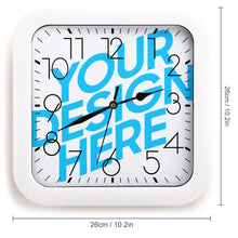 Cargar imagen en el visor de la galería, Reloj cuadrado personalizado con foto, texto o logo