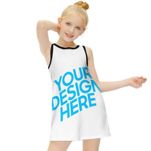 Cargar imagen en el visor de la galería, ET018 Vestido sin Mangas para Niños con Diseño Personalizado de Tus Textos o Fotos Online