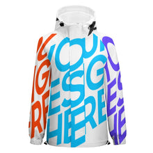 Cargar imagen en el visor de la galería, Chaqueta Manga Larga Ligera de Moda Deportiva con Estampado protegido de Viento Lluvia para Mujer A541 Personalizada con Impresión Completa de múltiples imágenes con Foto Logo Patrón Texto