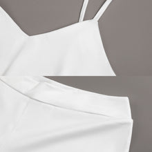 Cargar imagen en el visor de la galería, Traje Crop Top Pantaones cortos sin mangas escote en V con tirantes para mujer HTZ Personalizado con Impresión Completa de múltiples imágenes con Foto Logo Patrón Texto