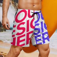 Cargar imagen en el visor de la galería, Bañadores de playa de secado rápido para hombre personalizados con fotos logo texto con estampado de imágenes múltiples, novedad de 2024