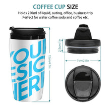 Cargar imagen en el visor de la galería, Taza de café con Tapa con Impresión Completa de Diseño Personalizado Personalizada de Tus Fotos o Textos Online