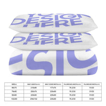 Cargar imagen en el visor de la galería, Juego de Cama de Tres Piezas JJ0527000 Personalizado con impresión completa con Foto Logo Patrón Texto