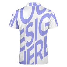 Cargar imagen en el visor de la galería, POLOS de manga corta con cremallera para hombre B470 Personalizados con Impresión Completa de con Foto Logo Patrón Texto