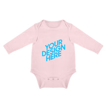 Cargar imagen en el visor de la galería, Mameluco de Manga Larga de Algodón Suave para Bebé YT1202001 Personalizado con Foto Logo Patrón Texto