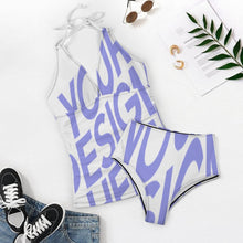 Cargar imagen en el visor de la galería, Tankini de moda verano con estampado de 2 piezas de mujer F48KA01 Personalizado con Impresión Completa de una imagen con Foto Logo Patrón Texto
