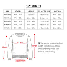 Cargar imagen en el visor de la galería, Jersey Suelto Suéter Holgado Cuello Redondo para Niña Chica MY03 Personalizado con Impresión Completa con Foto Logo Patrón Texto
