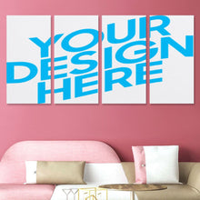 Cargar imagen en el visor de la galería, Cuadro Colgante 1:2 Vertical con Diseño Cuádruple de Una Sola Imagen con Diseño Personalizado Personalizada de Tus Fotos o Nombres