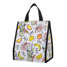 Cargar imagen en el visor de la galería, XB0602007 Bolsa o paquete de almuerzo de poliéster plegable, bolsa más fresca, bolsa aislada, bolsa térmica con asa, mantiene los alimentos calientes o fríos por más tiempo, para adultos y niños Personalizado con Foto o Mensajes de Texto