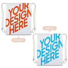 Cargar imagen en el visor de la galería, Bolsa con Cordones / Mochila de Lona Reutilizable Gimnasio Viajar para Mujer Hombre XB0604115 Personalizada Impresion Completa de Múltiples Imágenes con Foto Logo Patrón Texto