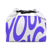 Cargar imagen en el visor de la galería, Bolsa de almuerzo aislada plegable portátil Bolsa de picnic Bolsa de almuerzo Bento personalizado con patrón foto texto