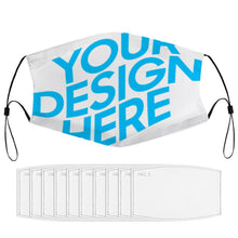 Cargar imagen en el visor de la galería, Mascarilla Antipolvo Infantil con Filtro de Poliéster con Diseño Personalizado Personalizada con Foto, Texto o Logo