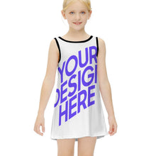 Cargar imagen en el visor de la galería, Vestido niña sin mangas ET018 personalizado con patrón foto texto (impresión de imágenes múltiples)