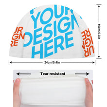 Cargar imagen en el visor de la galería, Gorro de natación con estampado unisex para adulto FS0809022 Personalizado Impresión con Foto Logo Patrón Texto