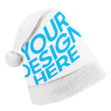 Cargar imagen en el visor de la galería, Gorro de Papá Noel de Navidad con Diseño Personalizado Personalizada de Tus Nombres o Fotos