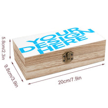 Cargar imagen en el visor de la galería, Caja de Almacenaje de Madera con Diseño Personalizado Personalizada de Tus Imágenes o Textos