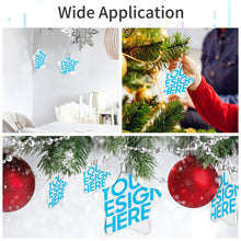 Cargar imagen en el visor de la galería, Adornos para Navidad adorno colgante con forma de estrella adornos festivos para fiestas Personalizado con Foto Texto o Logo