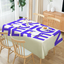 Cargar imagen en el visor de la galería, Mantel de lino estampado a doble cara personalizado con patrón foto texto