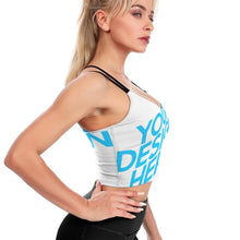 Cargar imagen en el visor de la galería, Sujetador de Yoga / Top Deportivo de Fitness Ejercicio para Mujer YJ005 con Diseño Personalizado con Impresión Completa de una imagen con Foto Logo Patrón Texto