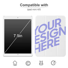 Cargar imagen en el visor de la galería, Funda Compatible con iPad Mini 4 / 5 / 6 con Soporte Integrado para Pencil / Funda Protectora Soporte Plegable Trasera Transparente 3C0712003 Personalizada Impresion Completa de Una Imagen con Foto Logo Patrón Texto