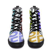 Cargar imagen en el visor de la galería, Botas altas de moda para mujer hombre Diseño Asimétrico para mujer hombre FS0812001 Personalizados con Impresión Completa con Foto Logo Patrón Texto