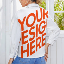 Cargar imagen en el visor de la galería, Chaleco / Suéter / Jersey de punto sin mangas cuello en V moderno para mujer MY06 Personalizado con Impresión Completa de múltiples imágenes con Foto Logo Patrón Texto
