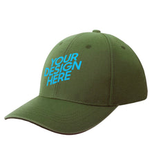 Cargar imagen en el visor de la galería, Gorra de béisbol curvada deportiva de poliéster para mujer hombre FS0809024 Personalizado con Foto Logo Patrón Texto