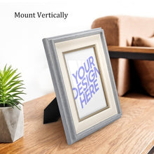 Cargar imagen en el visor de la galería, Marco de Fotos de Madera con Soporte Versión Vertical para Hogar Dormitirio Oficina JJ0533001 Personalizado Impresion Completa de Una Imagen con Foto Logo Patrón Texto