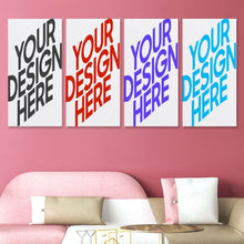 Cargar imagen en el visor de la galería, Cuadro Colgante Vertical con Diseño Cuádruple de Múltiples Imágenes con Diseño Personalizado Personalizada de Tus Fotos o Textos