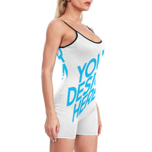 Cargar imagen en el visor de la galería, Mono para Yoga Jumpsuit Deportivo de Una Pieza para Mujer XG014 Personalizado con Impresión Completa de una imagen con Foto Logo Patrón Texto