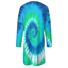 Cargar imagen en el visor de la galería, Sudadera sin capucha manga larga con cuello redondo bolsillo grande para mujer A072 Personalizada con Impresión Completa de una imagen con Foto Logo Patrón Texto