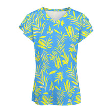 Cargar imagen en el visor de la galería, Camiseta manga corta cuello en V de moda para mujer AHT Personalizada con Impresión Completa de una imagen con Foto Logo Patrón Texto