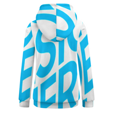 Cargar imagen en el visor de la galería, Sudadera Estamapda con Capucha y Bolsillo Solapa Única con Forro Polar para Exterior Invierno para Mujer AKH Personalizada con Impresión Completa de una imagen con Foto Logo Patrón Texto