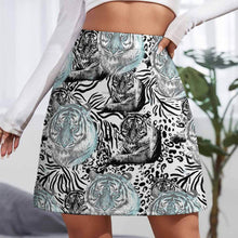 Cargar imagen en el visor de la galería, Falda Mini / Falda corta Sexy Estampado para mujer ALQ Personalizada con Impresión Completa de una imagen con Foto Logo Patrón Texto