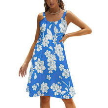 Cargar imagen en el visor de la galería, Vestido / Falda sin Mangas de Playa con Tirantes de Moda para Mujer AQ Personalizado con Impresión Completa de múltiples imágenes con Foto Logo Patrón Texto