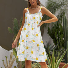 Cargar imagen en el visor de la galería, Vestido sin Mangas con Tirantes de Moda para Mujer AQ Personalizado con Impresión Completa de una imagen con Foto Logo Patrón Texto