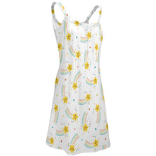 Cargar imagen en el visor de la galería, Vestido sin Mangas con Tirantes de Moda para Mujer AQ Personalizado con Impresión Completa de una imagen con Foto Logo Patrón Texto