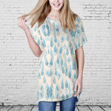 Cargar imagen en el visor de la galería, Camiseta larga cuello redondo manga corta para mujer AQT Personalizada con Impresión Completa de múltiples imágenes con Foto Logo Patrón Texto